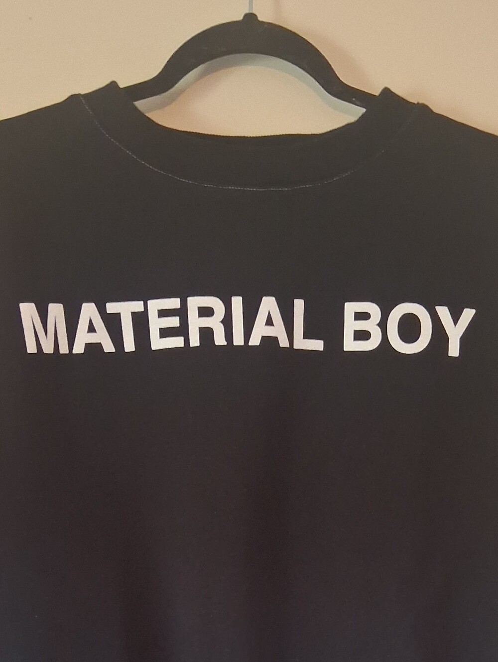 United Standard Material Boy Black Crewneck Sweatshirt Size XL P2P 26 - Picture 3 of 9